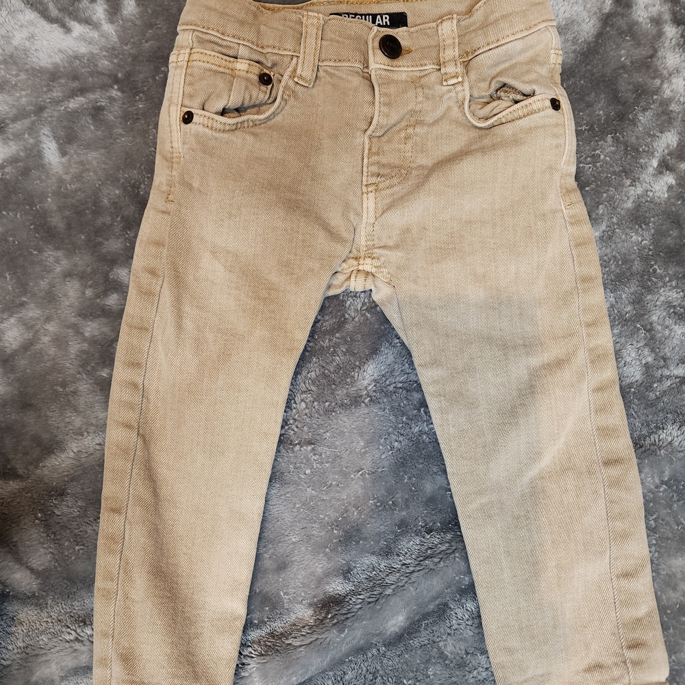 Zara Kids Light Beige Slim Jeans